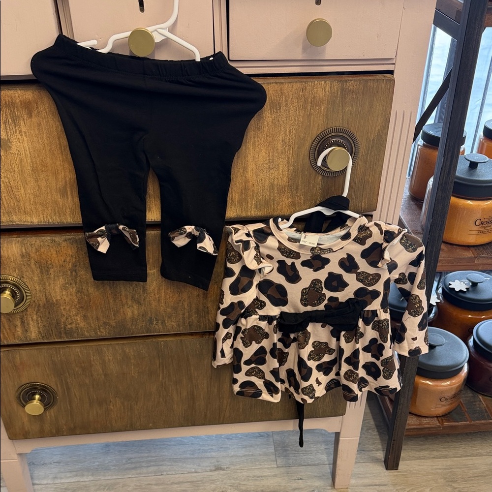 Kids Leopard Print Matching Set